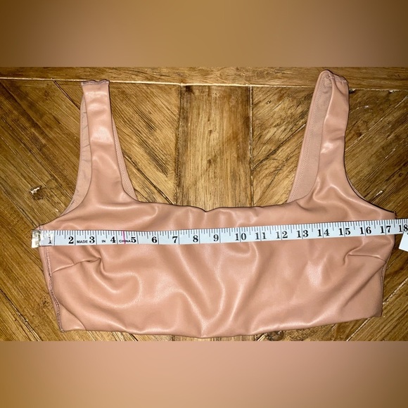 Skims Faux Leather Bralette / top - 2x - NWT - Picture 7 of 11